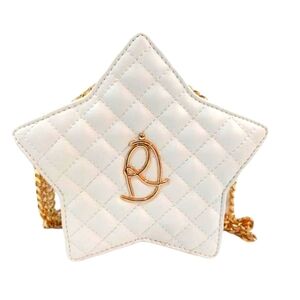Luxury mini vegan leather star bag😍